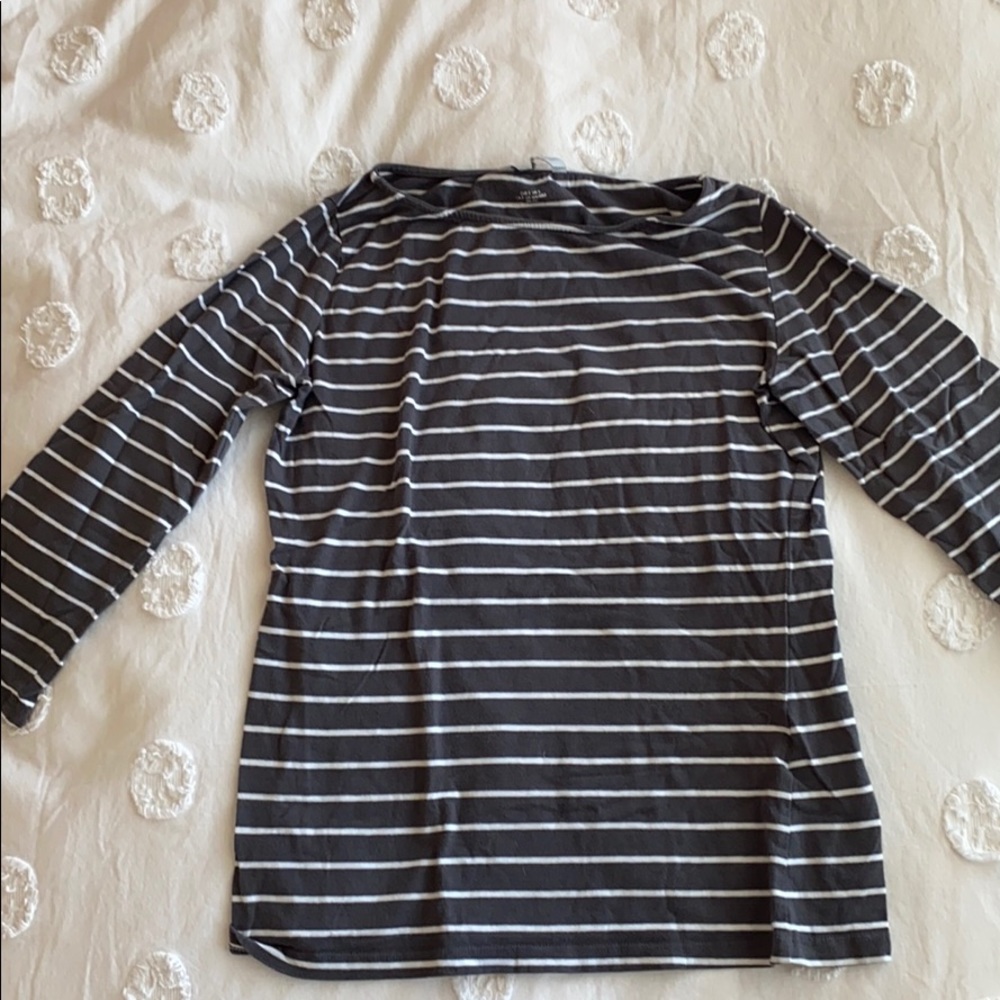 Striped Quarter Sleeve Shirt